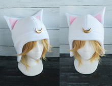 Load image into Gallery viewer, Artemis Sailor Moon cosplay costume cat Fleece Hat Sailor Venus Sailor V luna