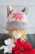 Load image into Gallery viewer, Aspen Christmas Cat Fleece Hat - Sherpa Hat