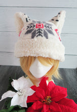Load image into Gallery viewer, Aspen Christmas Cat Fleece Hat - Sherpa Hat