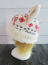 Load image into Gallery viewer, Aspen Christmas Cat Fleece Hat - Sherpa Hat