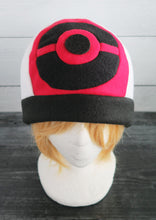 Load image into Gallery viewer, Pokemon Black and White costume cosplay hat Halloween costume red black
