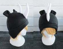 Load image into Gallery viewer, Rhino Hat, Rhinoceros Hat, Horned Hat - Animal Fleece Hat