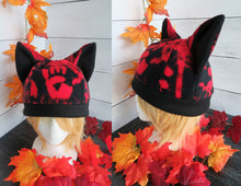 Load image into Gallery viewer, Bloody Hand Cat Fleece Hat