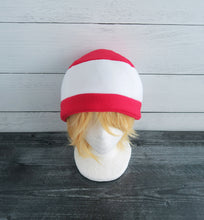 Load image into Gallery viewer, Candy Cane Fleece Hat