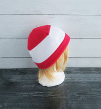 Load image into Gallery viewer, Candy Cane Fleece Hat