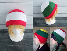 Load image into Gallery viewer, Candy Cane Fleece Hat
