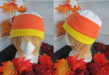 Load image into Gallery viewer, Candy Corn Fleece Hat