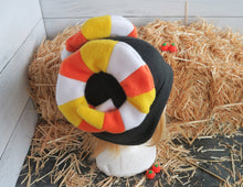 Load image into Gallery viewer, Candy Corn Sheep - Halloween Fleece Hat