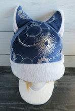 Load image into Gallery viewer, Celestial Cat  - Constellation Cat Fleece Hat - Sherpa Hat