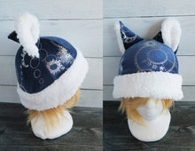Load image into Gallery viewer, Celestial Cat  - Constellation Cat Fleece Hat - Sherpa Hat