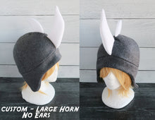 Load image into Gallery viewer, Rhino Hat, Rhinoceros Hat, Horned Hat - Animal Fleece Hat