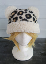 Load image into Gallery viewer, Cheetah Fleece Hat - Sherpa Hat