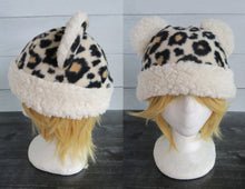 Load image into Gallery viewer, Cheetah Fleece Hat - Sherpa Hat
