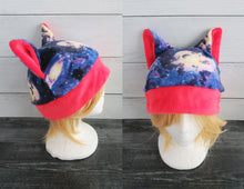 Load image into Gallery viewer, Space Cat - Cosmic Cat Fleece Hat - Sherpa Hat