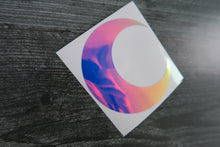 Load image into Gallery viewer, Moon Phase Sailor Moon Boho Cresent Moon decal holographic blue