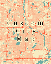 Load image into Gallery viewer, Custom City Map Print
