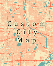 Load image into Gallery viewer, Custom City Map Print