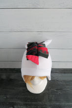 Load image into Gallery viewer, Christmas Plaid Unicorn Fleece Hat
