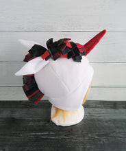 Load image into Gallery viewer, Christmas Plaid Unicorn Fleece Hat