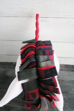 Load image into Gallery viewer, Christmas Plaid Unicorn Fleece Hat