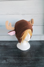 Load image into Gallery viewer, Reindeer or Deer Fleece Hat
