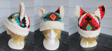 Load image into Gallery viewer, Desert Cat Fleece Hat - Sherpa Hat