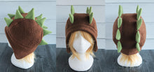 Load image into Gallery viewer, Stegosaurus Dinosaur Hat, Dino Double Spike Fleece Hat