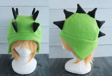 Load image into Gallery viewer, Stegosaurus Dinosaur Hat, Dino Double Spike Fleece Hat
