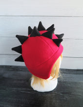 Load image into Gallery viewer, Stegosaurus Dinosaur Hat, Dino Double Spike Fleece Hat