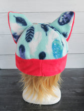 Load image into Gallery viewer, Feathers Cat Fleece Hat - Sherpa Hat
