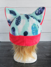 Load image into Gallery viewer, Feathers Cat Fleece Hat - Sherpa Hat