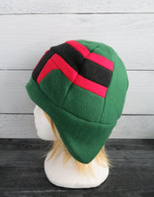 Load image into Gallery viewer, Green Space Helmet Fleece Hat