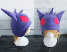Load image into Gallery viewer, Pokemon Gengar cosplay costume hat Halloween costume Gastly Haunter shiny Gengar