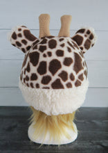 Load image into Gallery viewer, Giraffe Fleece Hat - Sherpa Hat