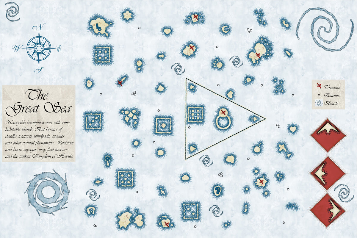 Windwaker Great Sea Map Print – Akiseo