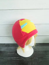 Load image into Gallery viewer, Red Helmet Fleece Hat