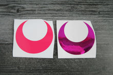 Load image into Gallery viewer, Moon Phase Sailor Moon Boho Cresent Moon decal pink, metallic pink