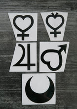 Load image into Gallery viewer, SET of 5 - Inner Planet - Decals/Stickers