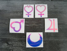 Load image into Gallery viewer, SET of 5 - Inner Planet - Decals/Stickers