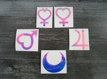 Load image into Gallery viewer, SET of 5 - Inner Planet - Decals/Stickers