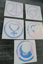 Load image into Gallery viewer, SET of 5 - Inner Planet - Decals/Stickers