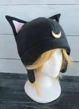 Load image into Gallery viewer, luna Sailor Moon cosplay costume cat Fleece Hat Artemis serena Usagi  Diana Chibiusa