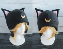 Load image into Gallery viewer, luna Sailor Moon cosplay costume cat Fleece Hat Artemis serena Usagi  Diana Chibiusa