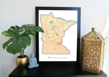 Load image into Gallery viewer, Custom State Map Print
