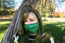 Load image into Gallery viewer, Blue Snake Skin Face Mask - Washable