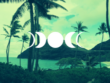 Load image into Gallery viewer, 5 Moon Phase Sailor Moon Boho Cresent Moon decal