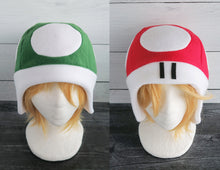 Load image into Gallery viewer, Mushroom and Toad Fleece Hat