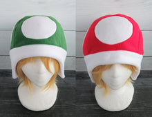 Load image into Gallery viewer, Mushroom and Toad Fleece Hat