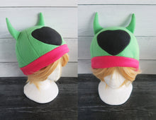 Load image into Gallery viewer, Heart Horn Fleece Hat