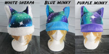Load image into Gallery viewer, Northern Lights Cat Fleece Hat - Sherpa Hat